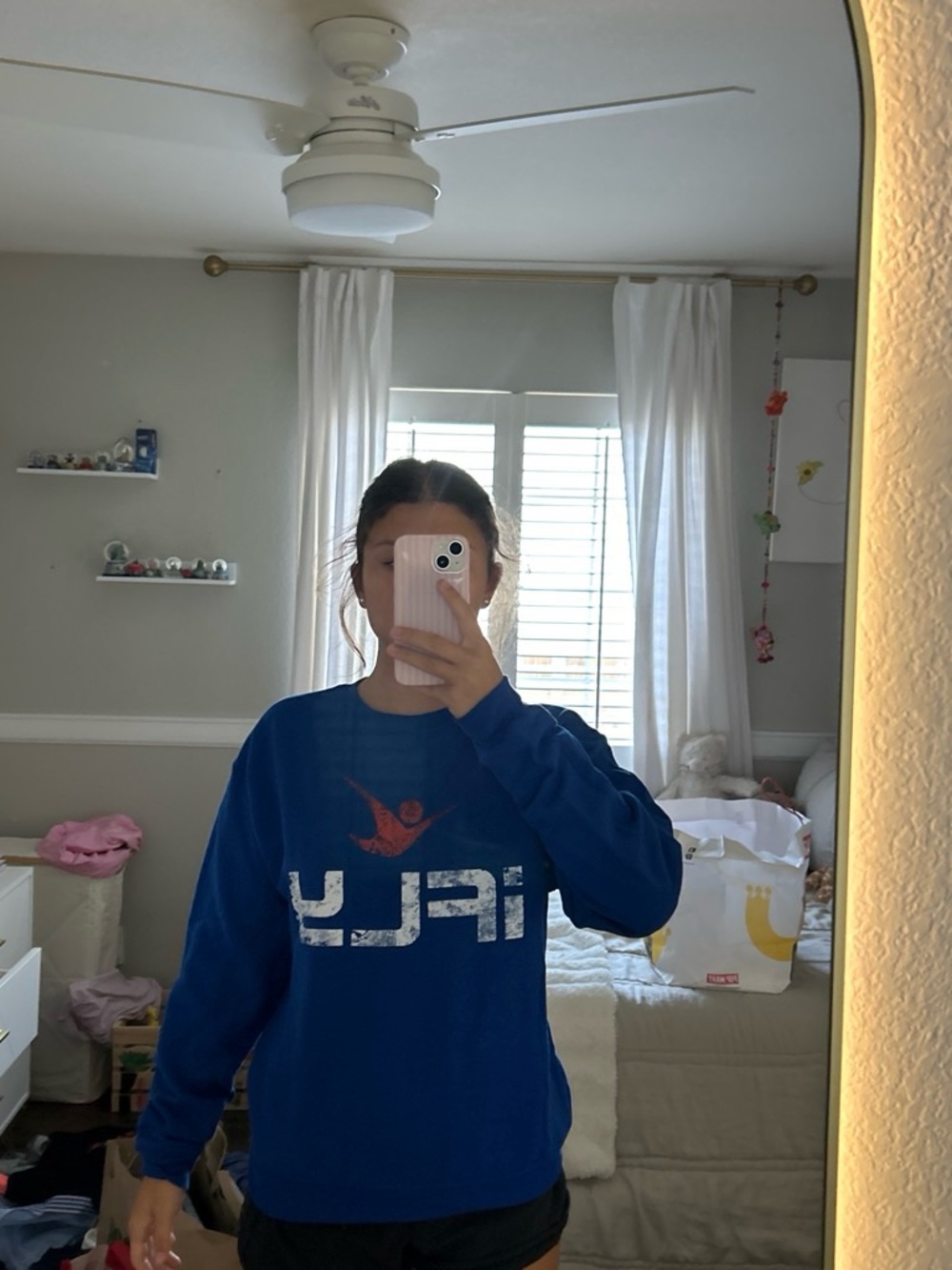 I fly Blue Graphic Crewneck Sweatshirt